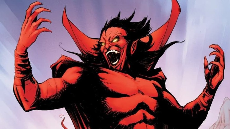 Deadpool in backseat of car