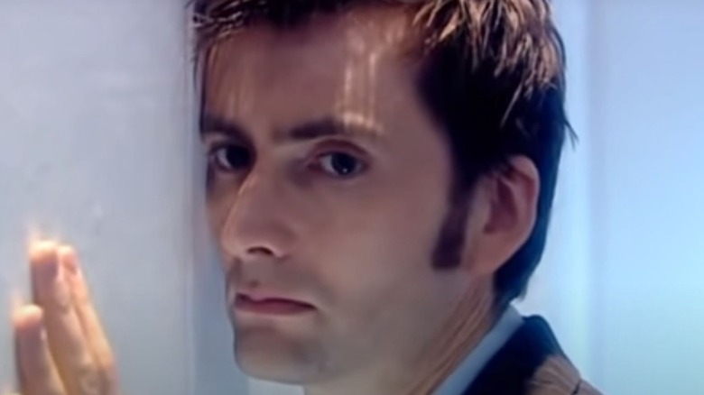 Tenth Doctor looking sad