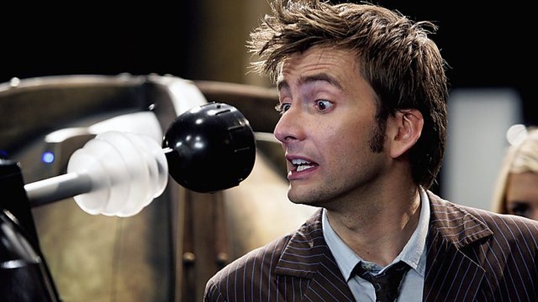 Tenth Doctor with Dalek
