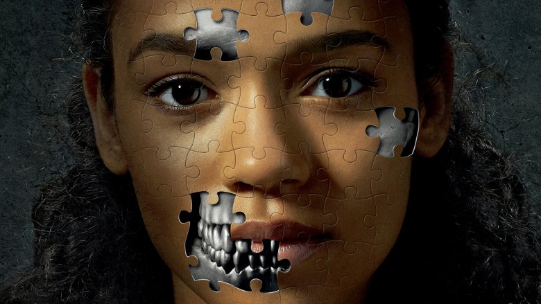 Taylor Russell on the poster for Escape Room (2019)