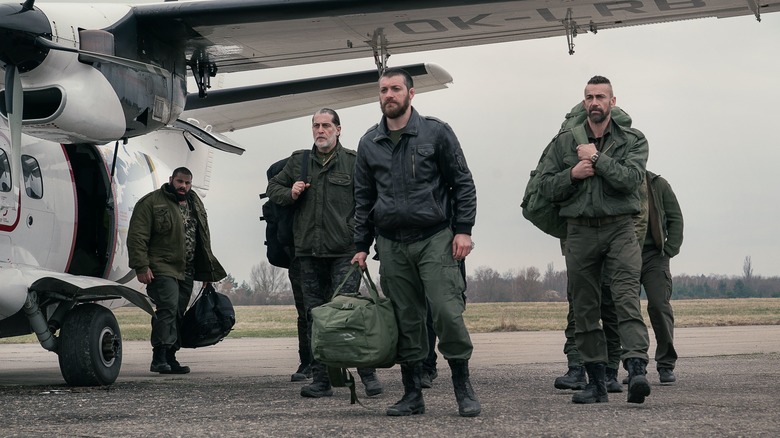 Bad guys getting off plane