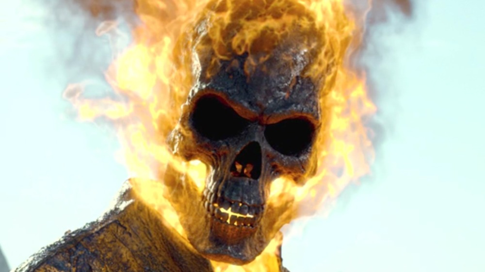 Ghost Rider flaming skull