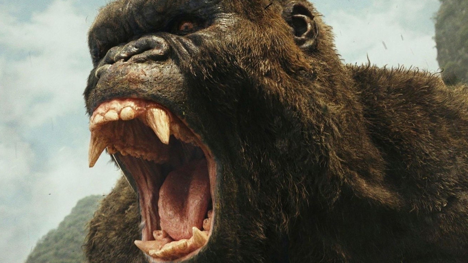 Image of angry, roaring, Kong