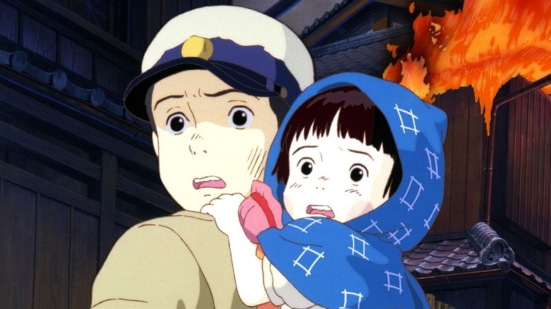 Seita holding Setsuko