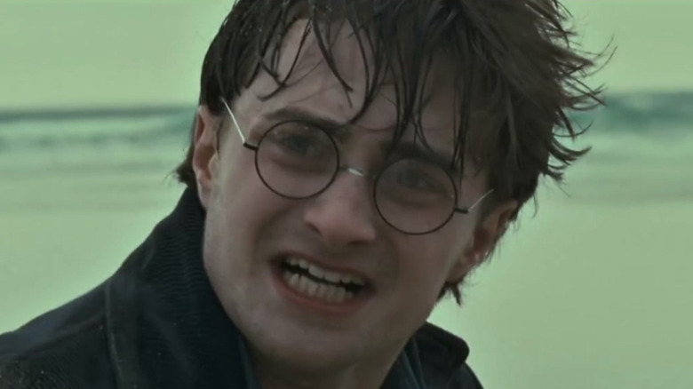Harry mourning Dobby