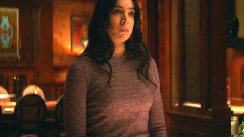 Kate Bishop staring off 