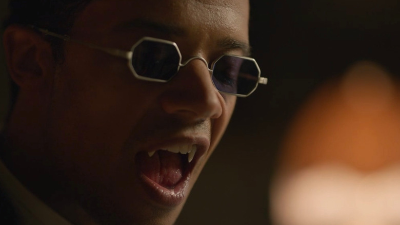 Louis bares his fangs