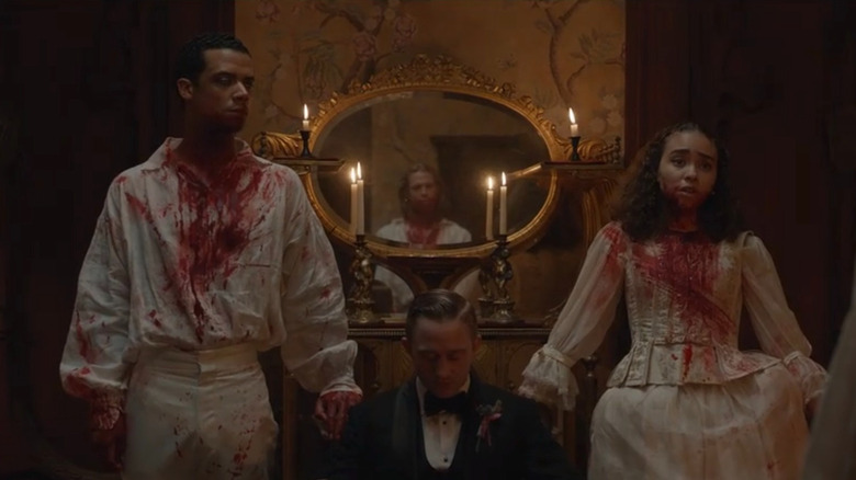 Louis and Claudia cover in blood