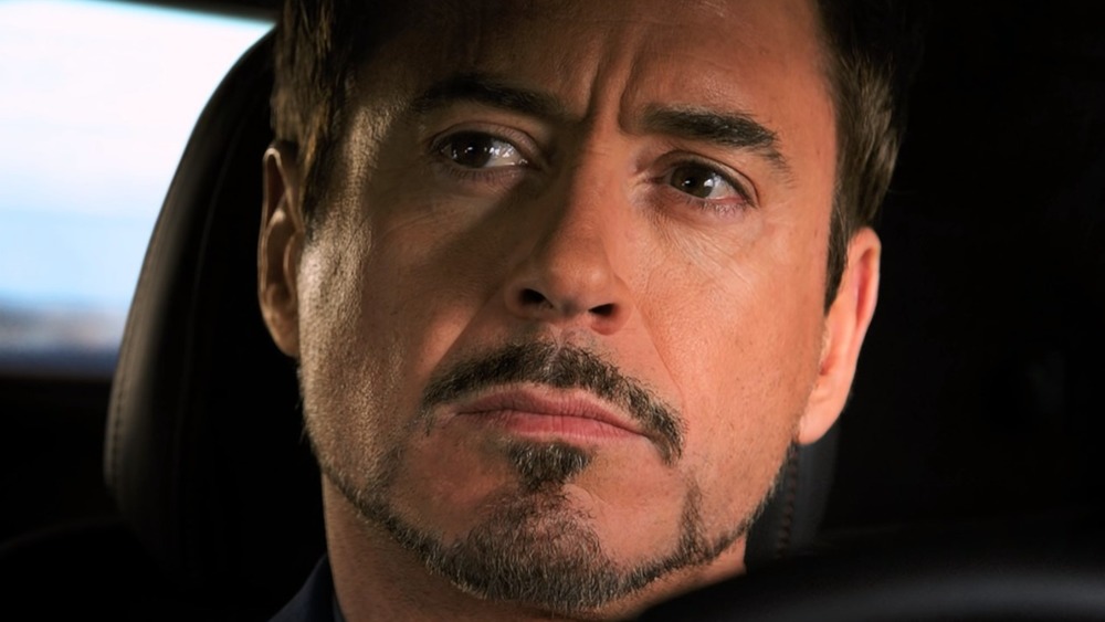 Robert Downey Jr. Tony Stark contemplating