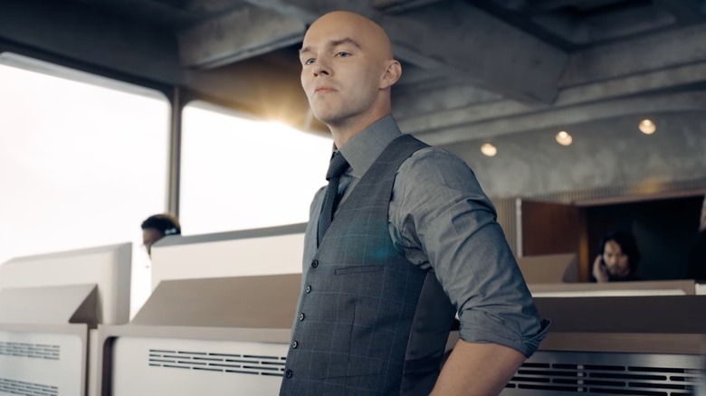 Lex Luthor standing in his control room in "Superman" (2025)