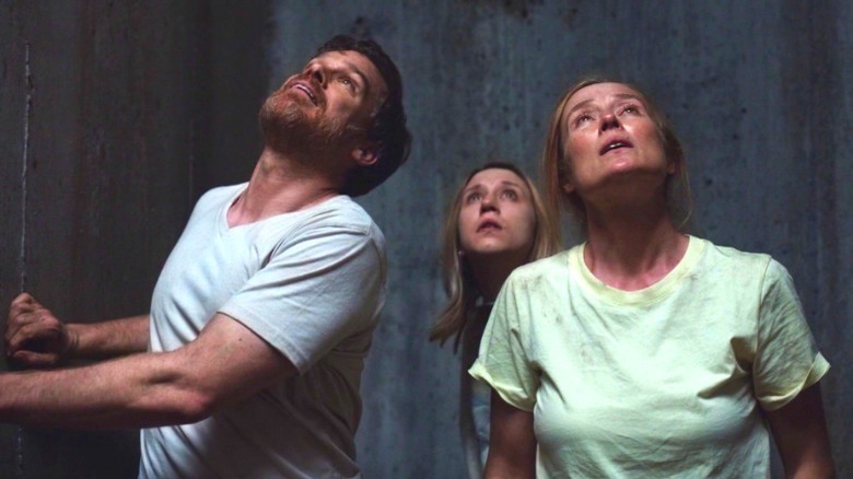 Brad, Laurie and Anna look up