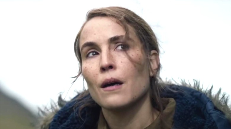 Noomi Rapace looking up in Lamb movie