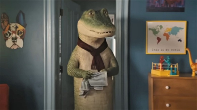 Lyle wearing a scarf