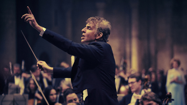 Bernstein conducting a new piece 
