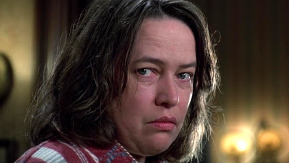 Kathy Bates scowls