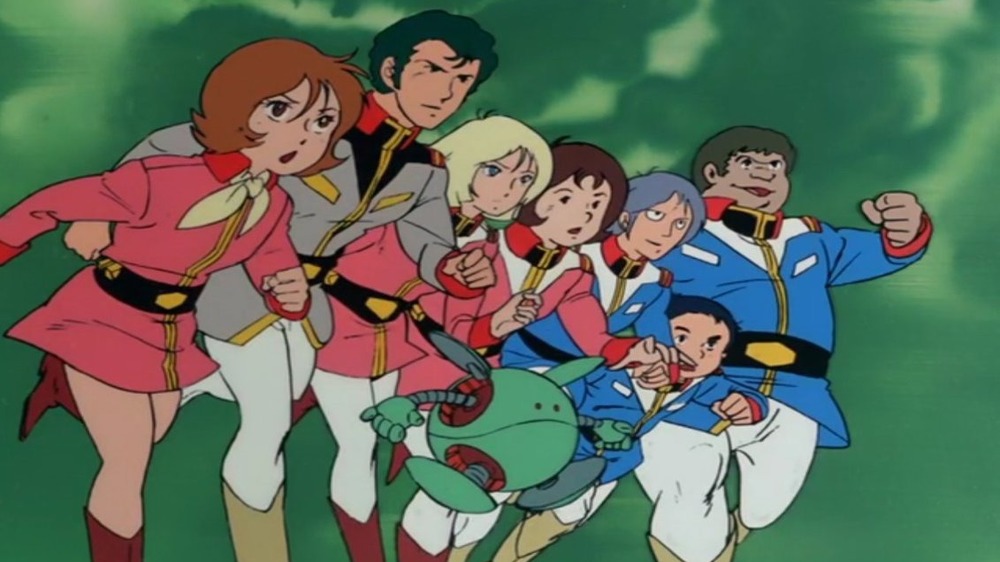 Amuro and crew of White Base