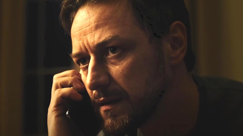 James McAvoy on phone