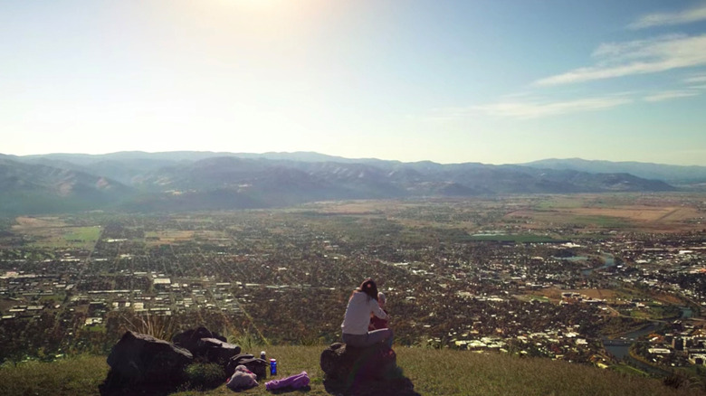 Alex and Maddy on the mountaintop