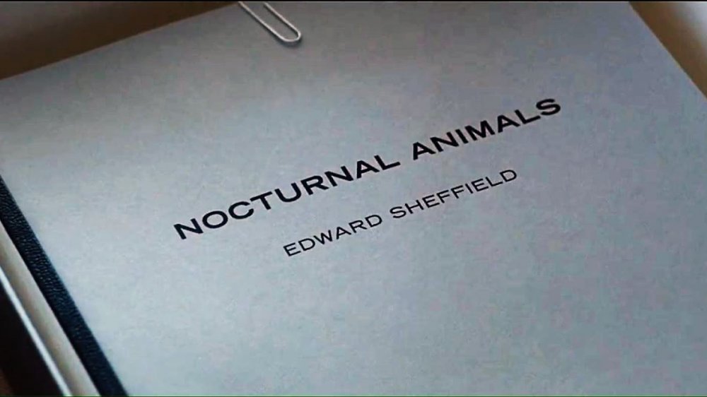 Edward Sheffield's manuscript in Nocturnal Animals