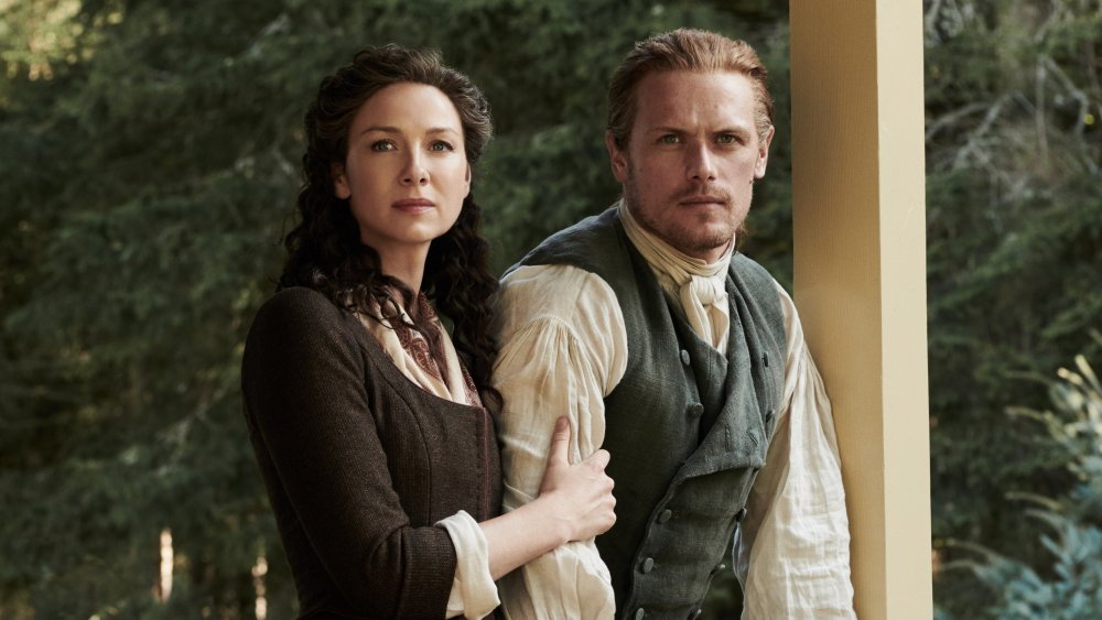 Caitriona Balfe and Sam Heughan as Claire and Jamie in Outlander Season 4