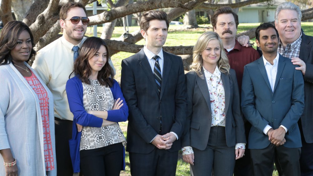 Parks and Recreation cast on the series finale