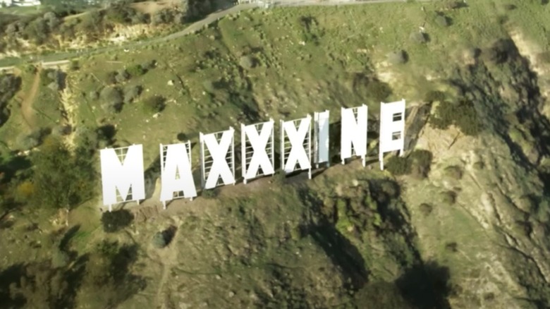 Maxxine letters in Hollywood Hills