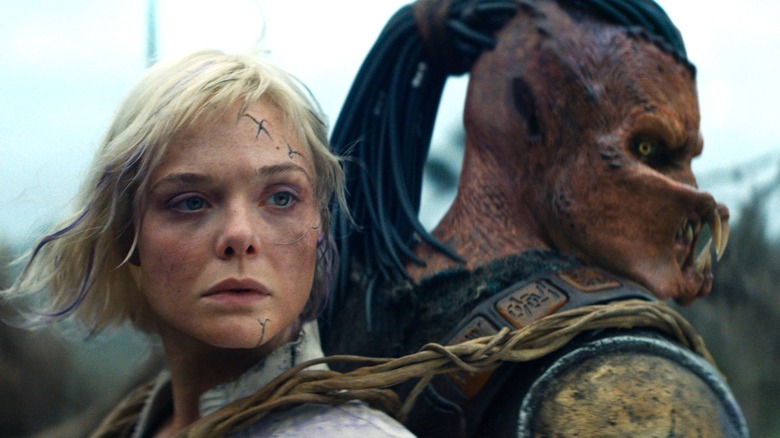 Thia and Dek surveying the land in Predator: Badlands