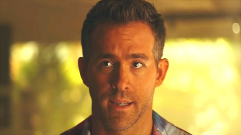 Ryan Reynolds with eyebrows raised