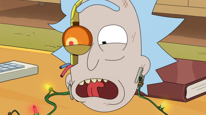 Robot Rick screams