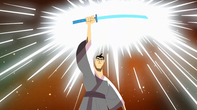 Samurai Jack with sword