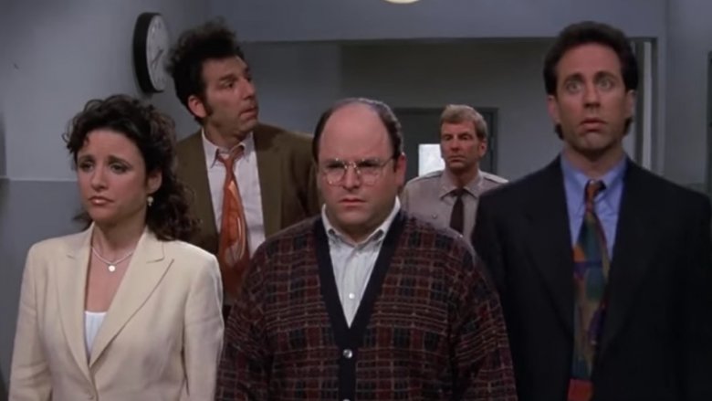 The Seinfeld crew dressed up nice