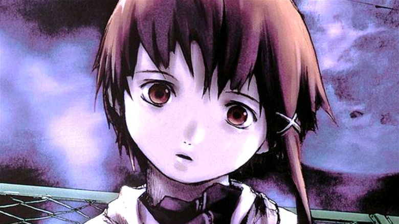 Lain stares blankly