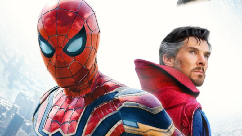 Benedict Cumberbatch and Tom Holland in "Spider-Man: No Way Home"