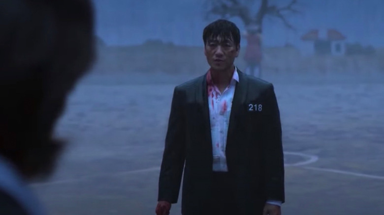 San-woo during the fight 