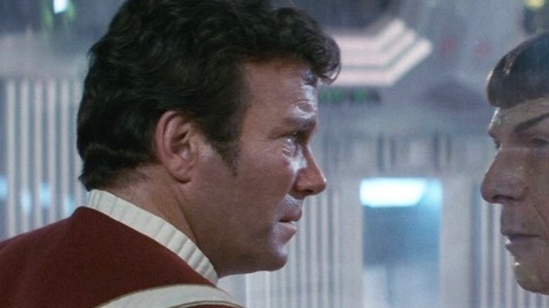 Kirk and Spock saying goodbye