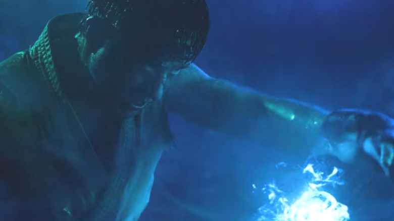 Ryu unleashing Hadouken in Street Fighter