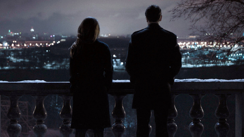 Keri Russell and Matthew Rhys in the final scene of The Americans