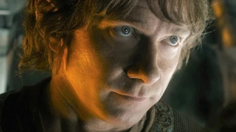 Bilbo stares ahead