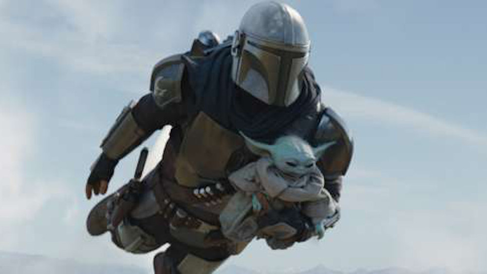 Mando and Grogu in The Mandalorian