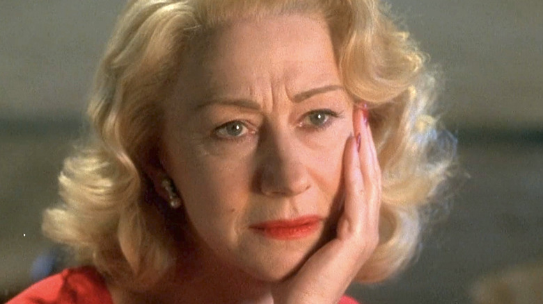 Helen Mirren frowning