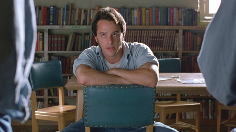 Tommy sitting in chair speaking