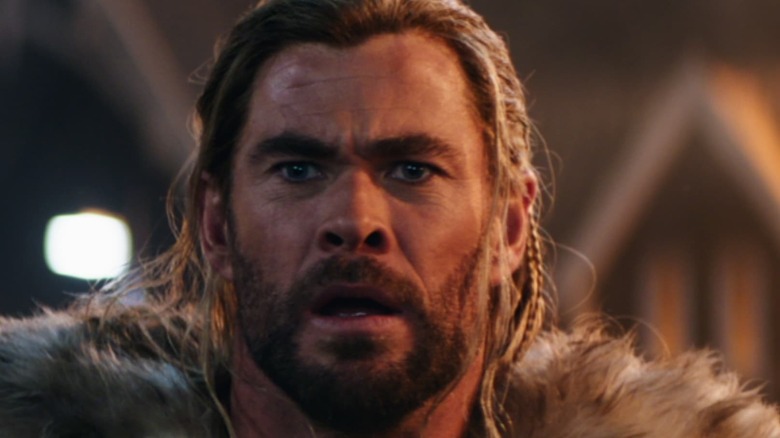 Thor sees Gorr across the battlefield 