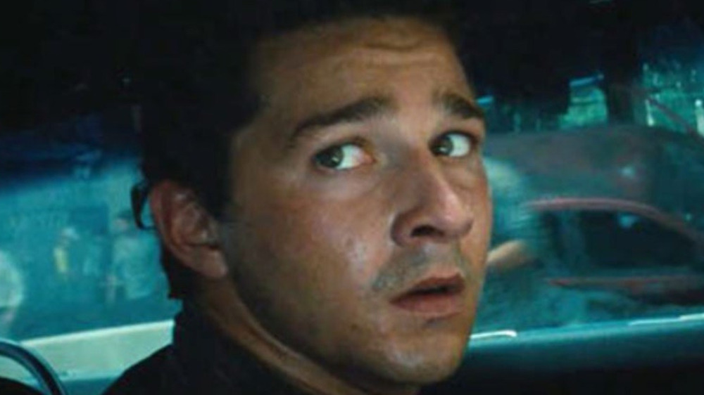 Shia Labeouf Sam Witwicky looking worried