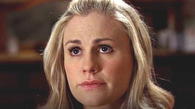 Sookie Stackhouse looking up in True Blood 