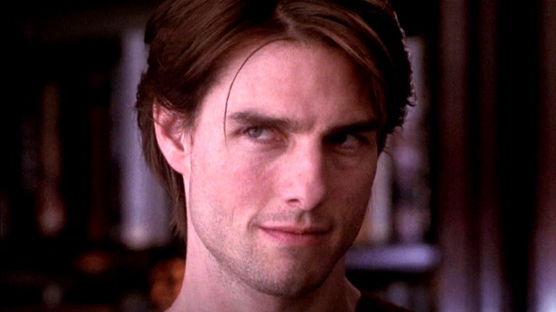 Tom Cruise looks sly in Vanilla Sky