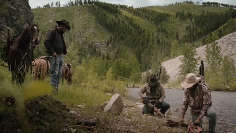 The Duttons on the mountainside 