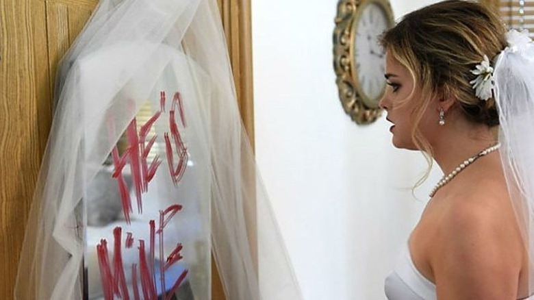 Nicole reading Audrey's message