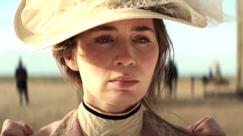 Emily Blunt staring intensely