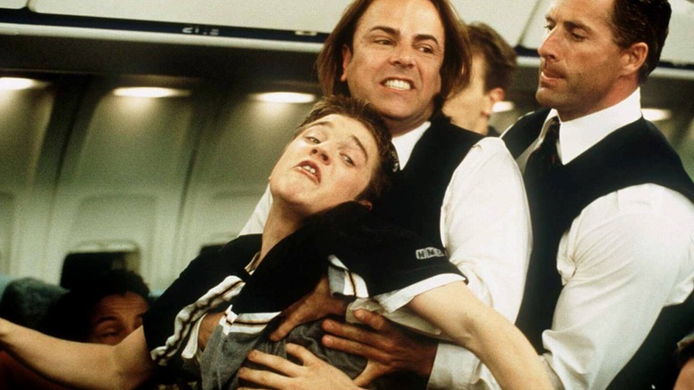 Alex Browning is kicked off of the plane in "Final Destination" (2000)