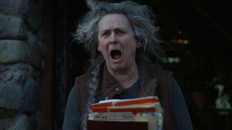 Iris yells at Stefani in "Final Destination Bloodlines" (2025)